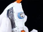 Best Swiss Super Clone Richard Mille RM 53-01 Tourbillon – Premium Carbon TPT Case, Sporty Orange Strap, Skeleton Design image 6