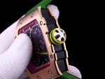 Richard Mille RM 67-02 Super Clone Green Strap Watch – Ultra-Lightweight Skeleton Dial, Swiss Movement, Premium Craftsmanship image 5