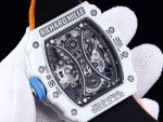 Best Swiss Super Clone Richard Mille RM 53-01 Tourbillon – Premium Carbon TPT Case, Sporty Orange Strap, Skeleton Design image 7