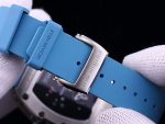 Luxury Swiss Richard Mille RM 51-02 Super Clone – Diamond-Paved Skeleton Dial, Blue Rubber Strap, High-End Tourbillon Watch image 7