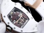 Swiss Super Clone Richard Mille RM 047 Samurai Skeleton Tourbillon Watch With White Rubber Strap – Exquisite Design image 7