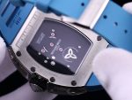 Luxury Swiss Richard Mille RM 51-02 Super Clone – Diamond-Paved Skeleton Dial, Blue Rubber Strap, High-End Tourbillon Watch image 6
