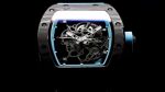 Swiss Super Clone Richard Mille RM 055 Yas Marina Circuit Watch – Skeleton Dial, Blue Rubber Strap, Ultimate Precision image 5