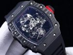 High-Quality Super Clone Richard Mille RM 27-02 Rafael Nadal Tourbillon Watch – Ultra-Light Carbon Case, Skeleton Dial image 4