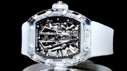 Luxury Richard Mille RM 27-03 Super Clone Swiss Tourbillon Skeleton Dial – White Rubber Strap, Carbon Fiber Case image 2