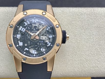 Richard Mille RM 63-01 Dizzy Hands Super Clone Rose Gold Swiss Watch – Elegant Skeleton Dial, Premium Finish image 2