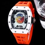 Swiss Richard Mille RM 52-05 Super Clone Pharrell Williams Limited Edition Watch – White Ceramic Case, Orange Strap image 4