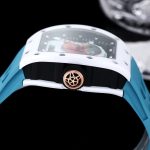 Richard Mille RM 52-05 Pharrell Williams Super Clone Watch – White Ceramic Case, Swiss Movement, Astronaut Dial, Blue Strap image 7