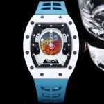 Richard Mille RM 52-05 Pharrell Williams Super Clone Watch – White Ceramic Case, Swiss Movement, Astronaut Dial, Blue Strap image 2
