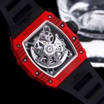 Swiss Super Clone Richard Mille RM 35-02 Rafael Nadal Red Carbon Watch With Black Rubber Strap – Lightweight And Striking Design image 9