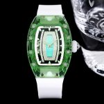 Luxury Super Clone Richard Mille RM 07-02 Ladies Diamond Green Bezel Watch For Elegant Women image 2