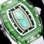 Luxury Super Clone Richard Mille RM 07-02 Ladies Diamond Green Bezel Watch For Elegant Women image 7