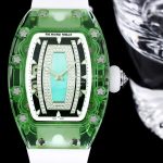 Luxury Super Clone Richard Mille RM 07-02 Ladies Diamond Green Bezel Watch For Elegant Women image 3
