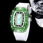 Luxury Super Clone Richard Mille RM 07-02 Ladies Diamond Green Bezel Watch For Elegant Women image 4