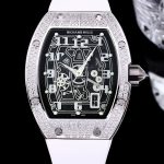 Luxury Super Clone Richard Mille RM 67-01 Extra Flat Watch – Diamond Bezel, Skeleton Dial, Swiss Movement image 2