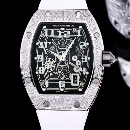 Luxury Super Clone Richard Mille RM 67-01 Extra Flat Watch – Diamond Bezel, Skeleton Dial, Swiss Movement image 2