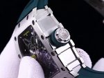 Super Clone Richard Mille RM 35-02 Green Rubber Strap Watch – Swiss Luxury Men’s Timepiece With Skeleton Dial image 5