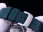 Super Clone Richard Mille RM 35-02 Green Rubber Strap Watch – Swiss Luxury Men’s Timepiece With Skeleton Dial image 7