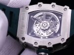 Super Clone Richard Mille RM 35-02 Green Rubber Strap Watch – Swiss Luxury Men’s Timepiece With Skeleton Dial image 6