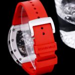 Richard Mille RM 011-FM Super Clone – Red Rubber Strap & Precision Swiss Movement For Elite Style image 9