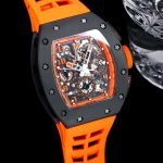 Best Richard Mille RM 011-FM Super Clone Felipe Massa Orange Storm Ceramic Men’s Watch – Orange Rubber Strap image 5