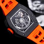 Best Richard Mille RM 011-FM Super Clone Felipe Massa Orange Storm Ceramic Men’s Watch – Orange Rubber Strap image 9