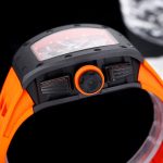 Best Richard Mille RM 011-FM Super Clone Felipe Massa Orange Storm Ceramic Men’s Watch – Orange Rubber Strap image 8