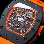 Best Richard Mille RM 011-FM Super Clone Felipe Massa Orange Storm Ceramic Men’s Watch – Orange Rubber Strap image 6