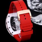 Luxury Swiss Super Clone Richard Mille RM 011 Felipe Massa White Demon Watch With Red Rubber Strap – Ultimate Precision & Bold Design image 10