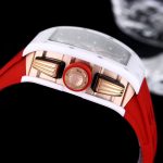 Luxury Swiss Super Clone Richard Mille RM 011 Felipe Massa White Demon Watch With Red Rubber Strap – Ultimate Precision & Bold Design image 8