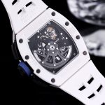 Men’s Richard Mille RM 011 Super Clone Chronograph Watch – White Ceramic Case With Skeleton Dial image 8