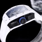 Men’s Richard Mille RM 011 Super Clone Chronograph Watch – White Ceramic Case With Skeleton Dial image 7