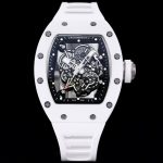 Best Richard Mille RM 055 Bubba Watson Super Clone – White Ceramic Skeleton, Elegant Design image 2