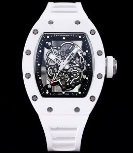 Best Richard Mille RM 055 Bubba Watson Super Clone – White Ceramic Skeleton, Elegant Design image 2
