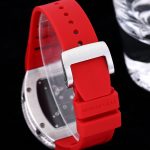 Luxurious Richard Mille RM 026 Super Clone Watch – Swiss Movement, Diamond-Set Steel Case, Red Rubber Strap For Elegance image 8