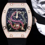 Swiss Richard Mille RM 026 Super Clone Serpent Dial Watch – Rose Gold Plated Skeleton Design With Diamond Case For Collectors image 3