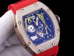 Luxury Swiss Richard Mille RM 26-01 Super Clone Watch With Panda Dial And Diamond Bezel For Elegant Women image 8