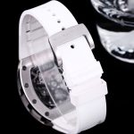 Luxury Swiss Super Clone Richard Mille RM 011 50mm Watch – Skeleton Dial, White Rubber Strap, Sporty Elegance image 9