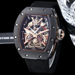 Luxury Richard Mille RM 47 Super Clone – Best Swiss Skeleton Tourbillon Watch With Ceramic Case & Samurai Design image 3