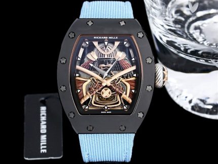 Richard Mille RM 047 Tourbillon Super Clone Samurai Design Watch – Carbon Case, Skeleton Dial image 2