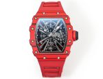 Super Clone Richard Mille RM 12-01 Tourbillon Watch For Stylish Men – Luxurious Red Carbon Fiber Case image 3