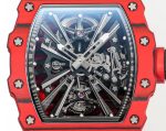Super Clone Richard Mille RM 12-01 Tourbillon Watch For Stylish Men – Luxurious Red Carbon Fiber Case image 4