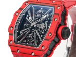 Super Clone Richard Mille RM 12-01 Tourbillon Watch For Stylish Men – Luxurious Red Carbon Fiber Case image 6
