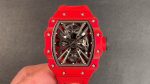 Super Clone Richard Mille RM 12-01 Tourbillon Watch For Stylish Men – Luxurious Red Carbon Fiber Case image 2