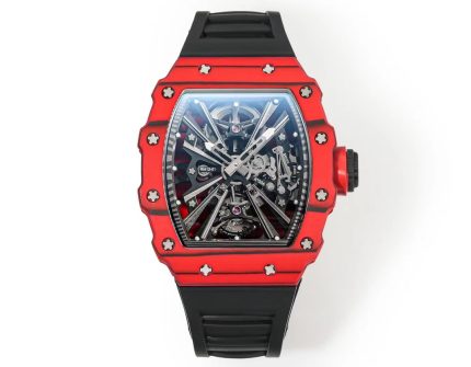 Richard Mille RM 12-01 Super Clone Swiss Tourbillon – Premium Red Carbon Case, Luxury Sports Watch image 2