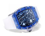 Richard Mille RM 27-03 Super Clone Blue Sapphire Crystal Watch | Skeleton Design, Fully Transparent Case image 6