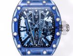 Richard Mille RM 27-03 Super Clone Blue Sapphire Crystal Watch | Skeleton Design, Fully Transparent Case image 3