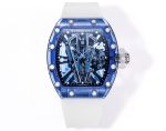 Richard Mille RM 27-03 Super Clone Blue Sapphire Crystal Watch | Skeleton Design, Fully Transparent Case image 2