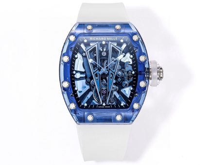Richard Mille RM 27-03 Super Clone Blue Sapphire Crystal Watch | Skeleton Design, Fully Transparent Case image 2