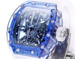 Richard Mille RM 27-03 Super Clone Blue Sapphire Crystal Watch | Skeleton Design, Fully Transparent Case image 5